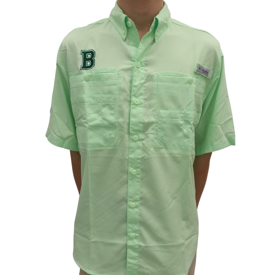 Columbia Tamiami Fishing Shirt Short Sleeve Lime, Sabre Store