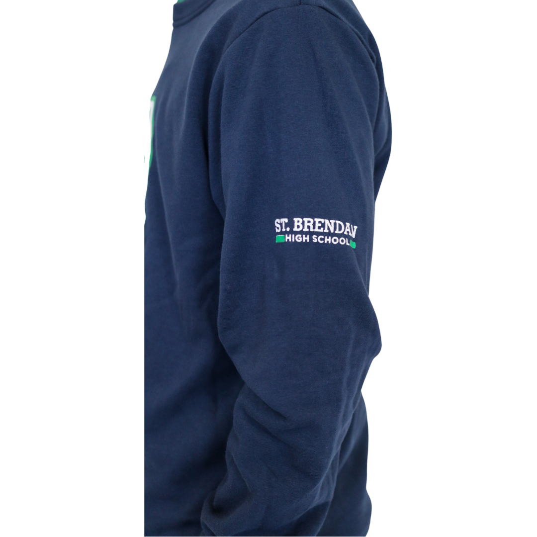 Navy blue best sale adidas crew neck